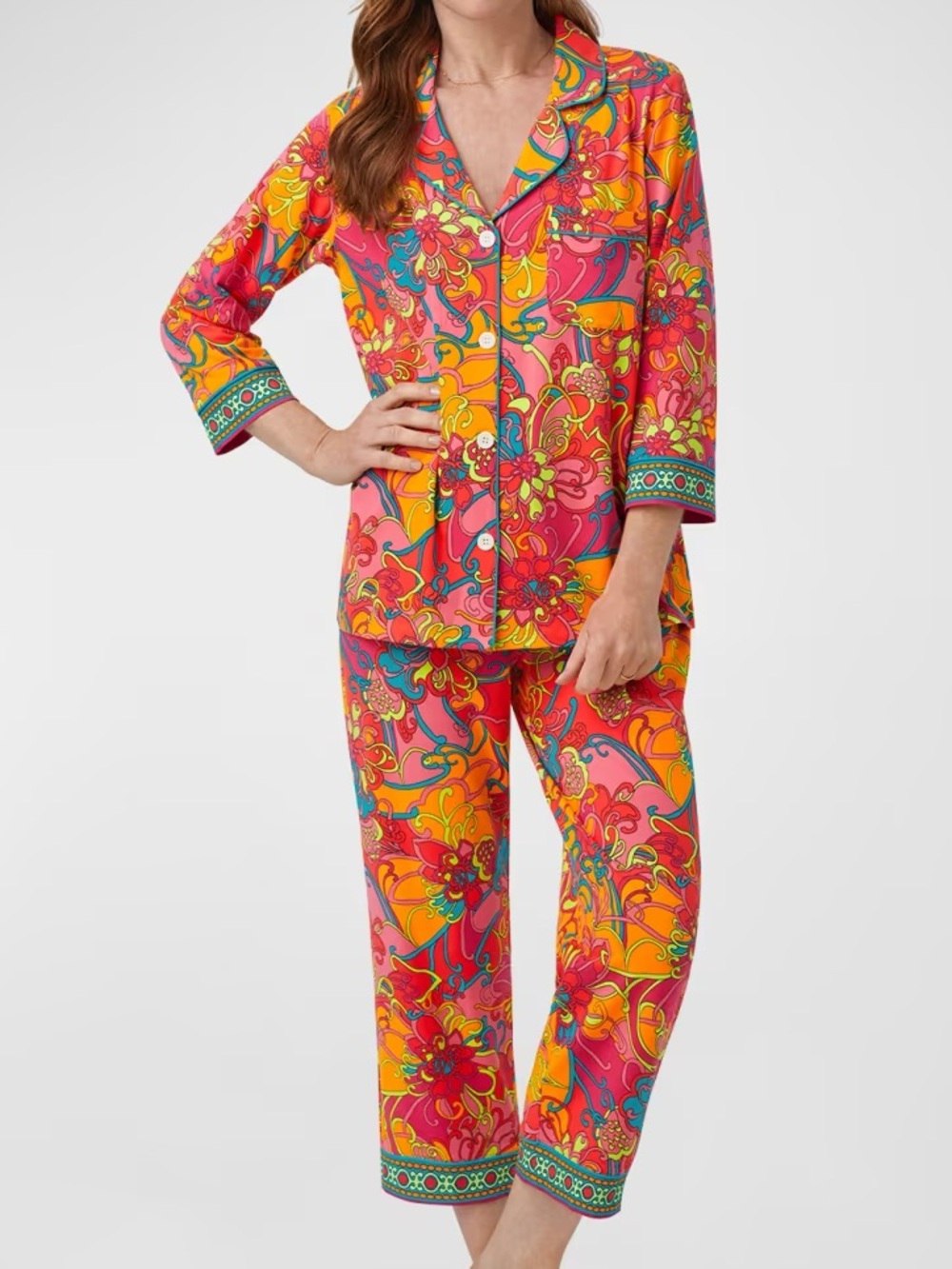 Bed Head Pajamas x Trina Turk Paisley Retro Print Medium